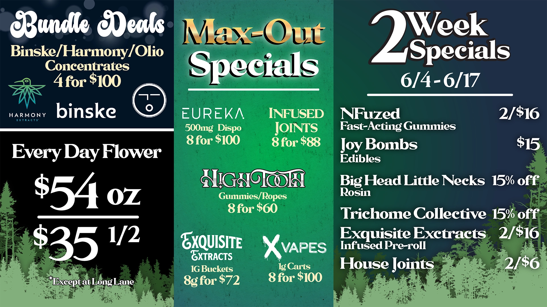 2-week Deals / Max Out Specials